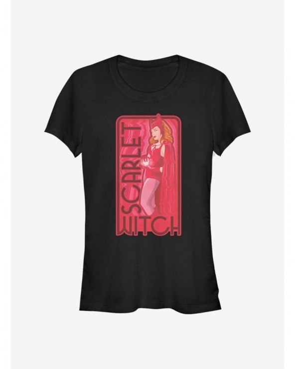 Exclusive Price Marvel WandaVision The Scarlet Witch Girls T-Shirt $8.96 T-Shirts