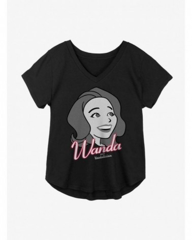 Exclusive Marvel WandaVision Wanda Smiles Girls Plus Size T-Shirt $7.17 T-Shirts