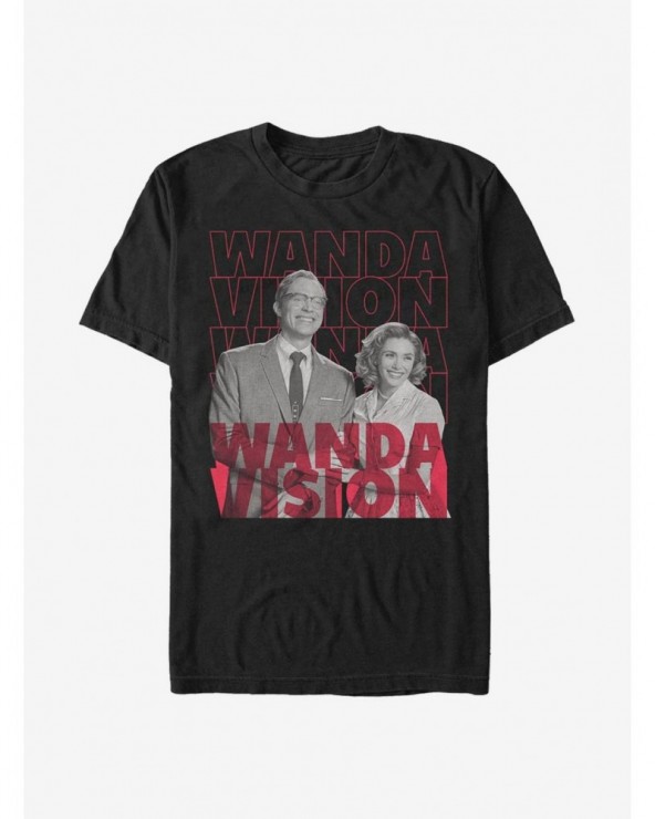 Absolute Discount Marvel WandaVision Repeating Text T-Shirt $8.13 T-Shirts