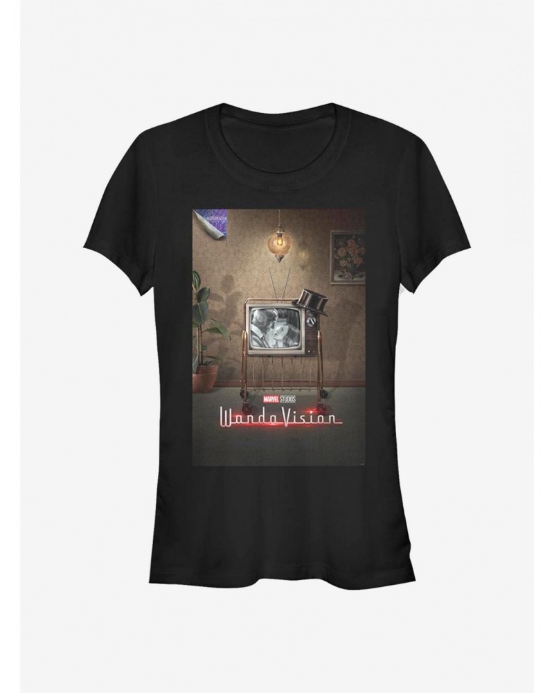 Limited Time Special Marvel WandaVision WV Poster 60's Girls T-Shirt $8.72 T-Shirts