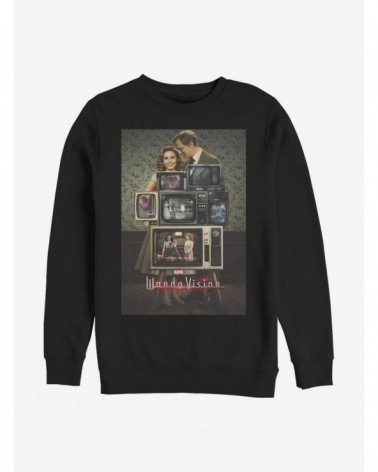 Wholesale Marvel WandaVision Poster Through The Years Crew Sweatshirt $14.17 Sweatshirts