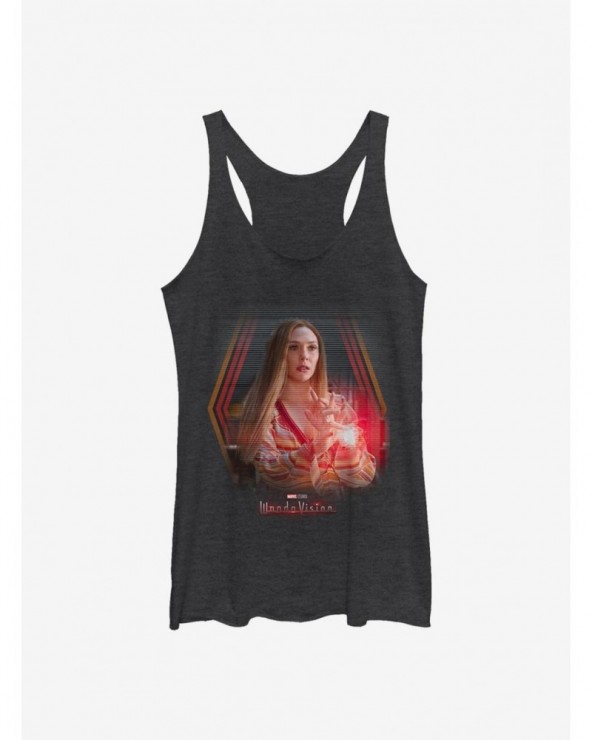 Huge Discount Marvel WandaVision Wanda's Powers Girls Tank $6.22 Tanks