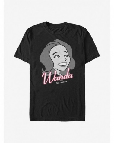 Trendy Marvel WandaVision Wanda Smiles T-Shirt $9.80 T-Shirts