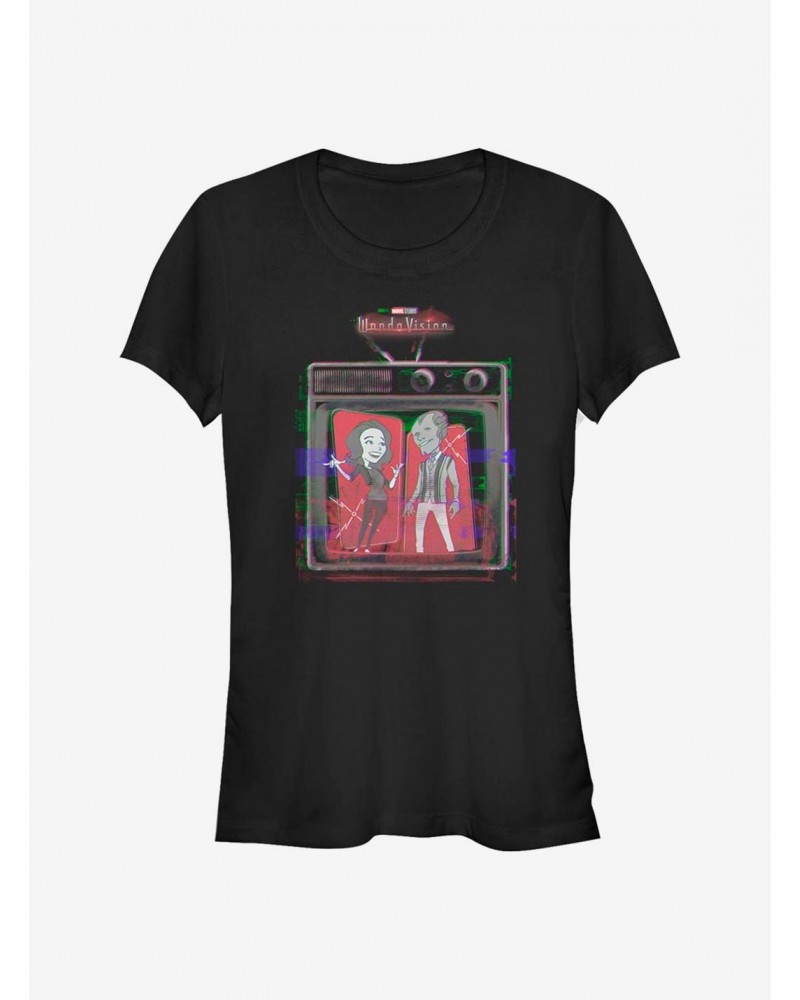 Big Sale Marvel WandaVision Retro Television Girls T-Shirt $8.72 T-Shirts