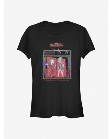 Big Sale Marvel WandaVision Retro Television Girls T-Shirt $8.72 T-Shirts