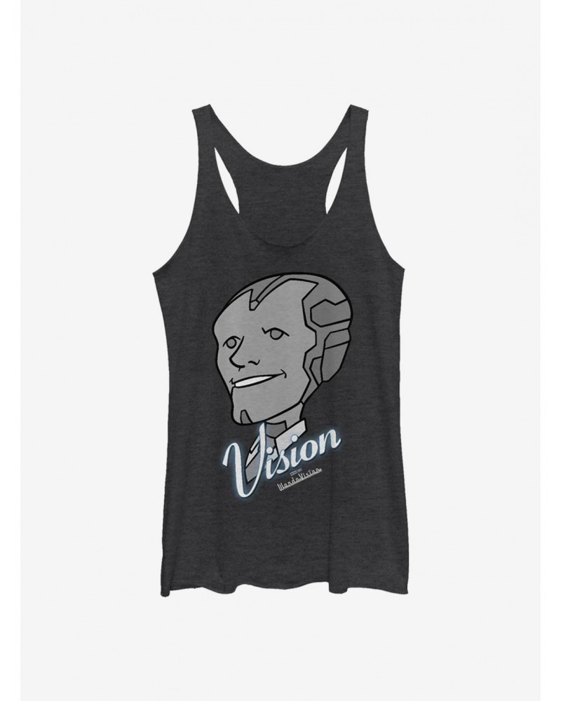 Limited Time Special Marvel WandaVision Vision Grins Girls Tank $10.15 Tanks