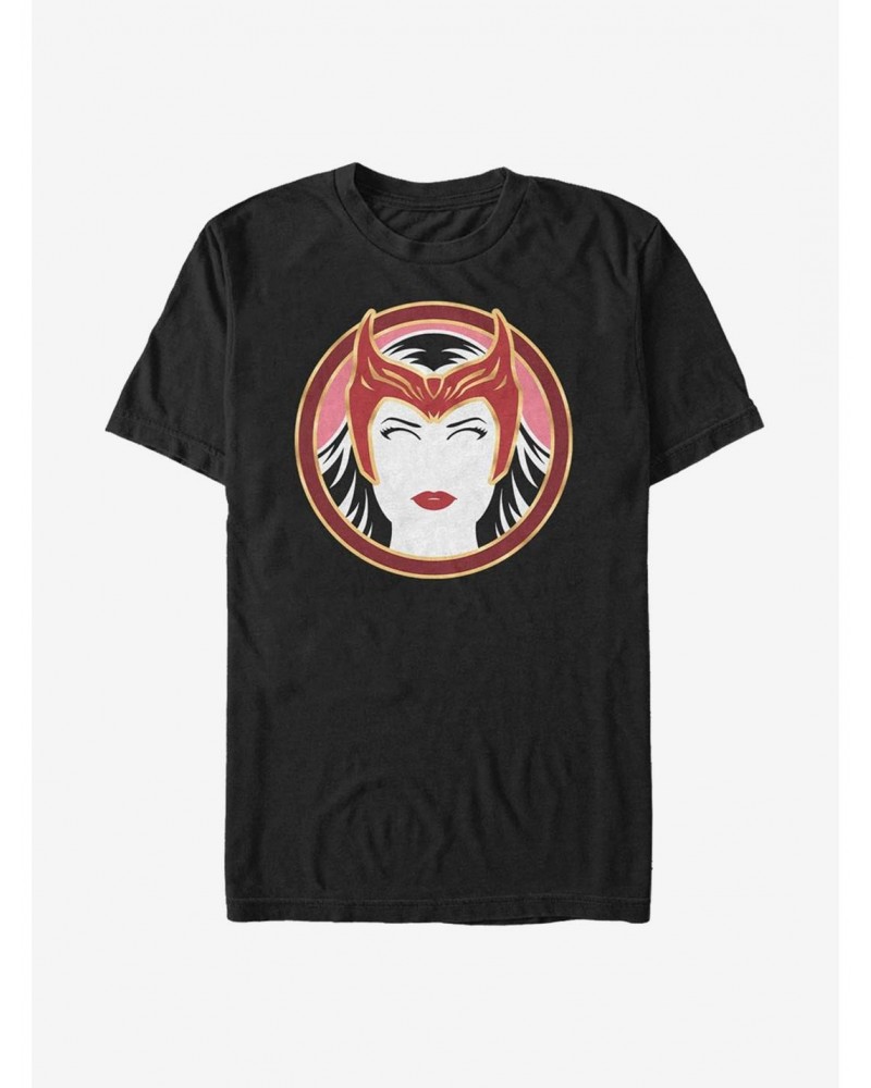 Flash Deal Marvel WandaVision Scarlet Witch Outline T-Shirt $7.89 T-Shirts