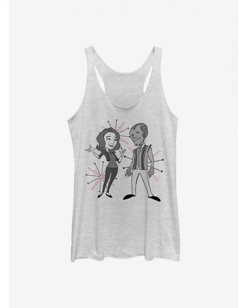 Seasonal Sale Marvel WandaVision The Couple Girls Tank $7.46 Tanks