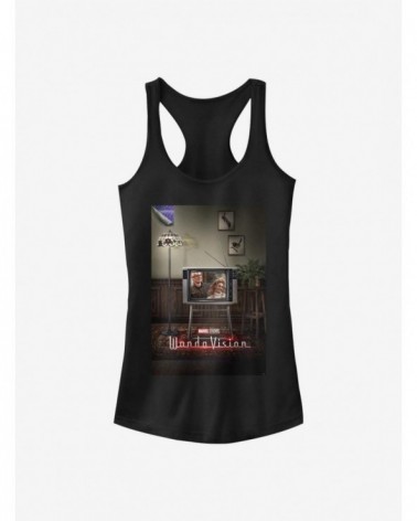 Discount Sale Marvel WandaVision Poster 80's Girls Tank $9.16 Tanks