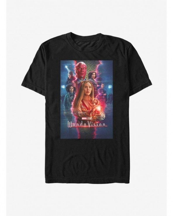 Value for Money Marvel WandaVision T.V. Magic Poster T-Shirt $9.32 T-Shirts