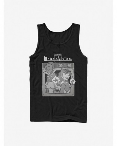 Pre-sale Discount Marvel WandaVision Vintage T.V. Tank $5.98 Tanks