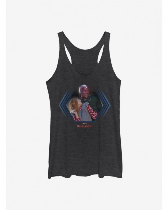 Flash Sale Marvel WandaVision Westview Couple Girls Tank $8.08 Tanks