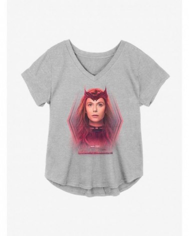 Absolute Discount Marvel WandaVision Scarlet Witch Ready Girls Plus Size T-Shirt $11.56 T-Shirts