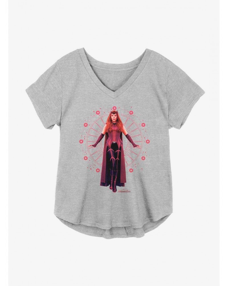 New Arrival Marvel WandaVision Scarlet Witch Energy Girls Plus Size T-Shirt $8.55 T-Shirts