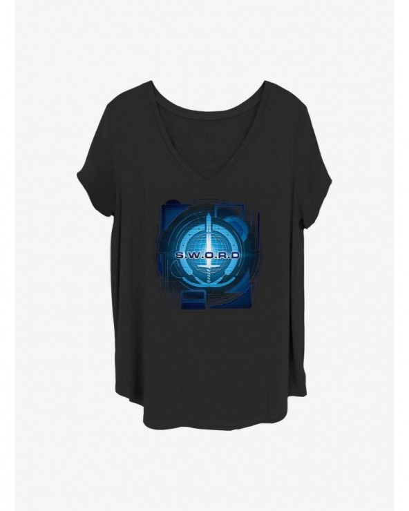 Clearance Marvel WandaVision Digital Sword Logo Girls T-Shirt Plus Size $9.71 T-Shirts