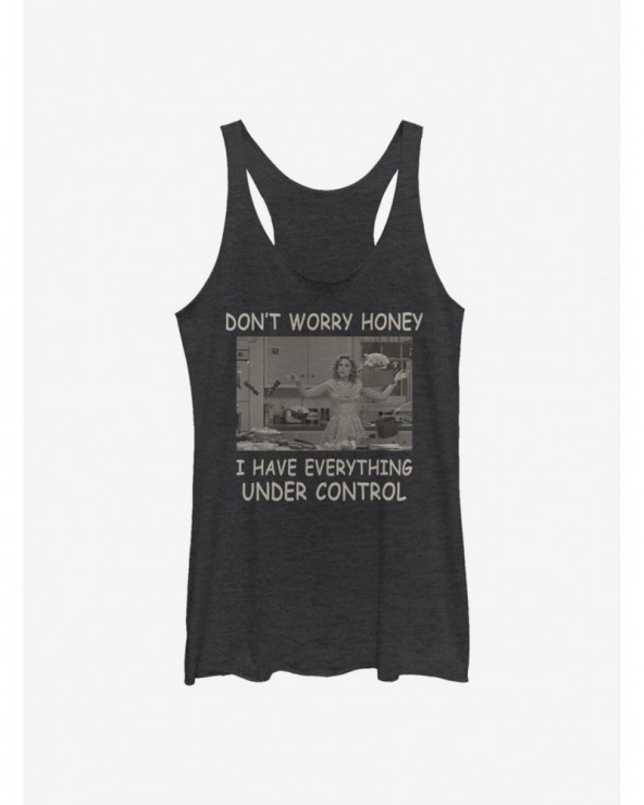 Seasonal Sale Marvel WandaVision Kitchen Is Under Control Girls Tank $6.42 Tanks