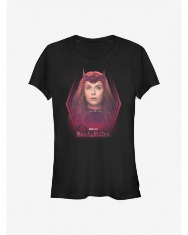 Bestselling Marvel WandaVision The Scarlet Witch Girls T-Shirt $8.47 T-Shirts