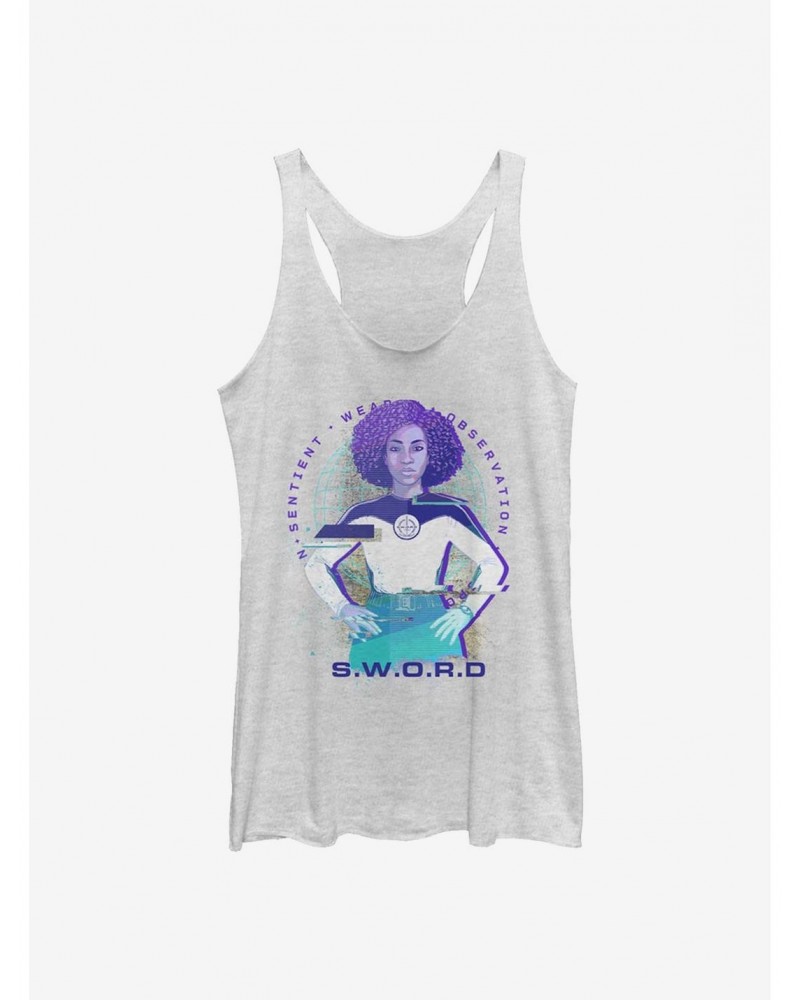 Value Item Marvel WandaVision S.W.O.R.D Agent Monica Glitch Girls Tank $9.12 Tanks