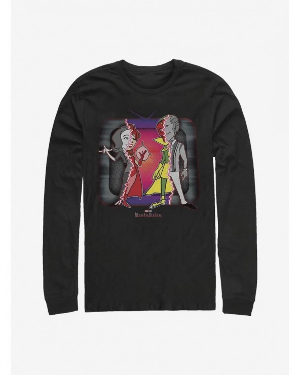 Limited-time Offer Marvel WandaVision Secret Identities Long-Sleeve T-Shirt $9.48 T-Shirts