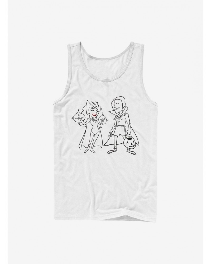 Absolute Discount Marvel WandaVision Costume Couple Simple Ink Tank $9.56 Tanks