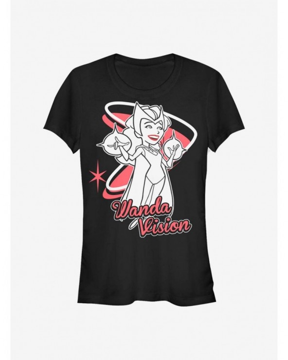 Hot Sale Marvel WandaVision Wanda Special Girls T-Shirt $12.45 T-Shirts