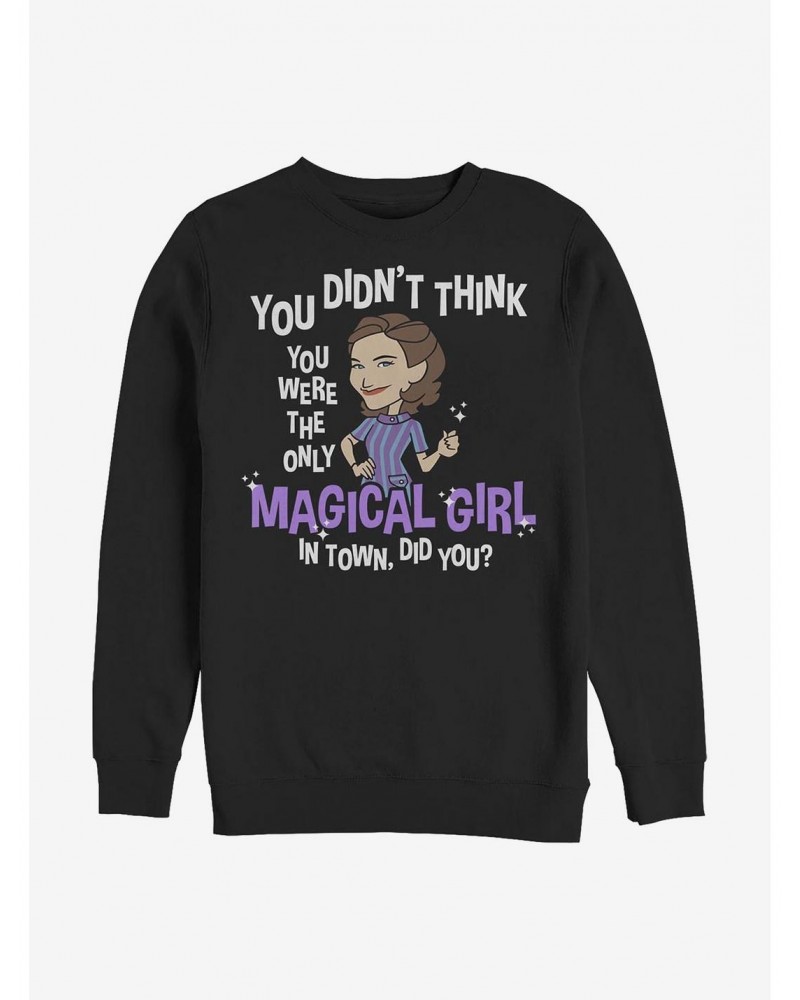 Wholesale Marvel WandaVision Another Magical Girl Agatha Crew Sweatshirt $10.63 Sweatshirts