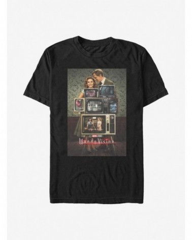 Low Price Extra Soft Marvel WandaVision WV Poster Through The Years T-Shirt $9.83 T-Shirts