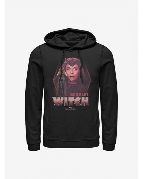 Absolute Discount Marvel WandaVision Scarlet Witch Wanda Hoodie $12.93 Hoodies