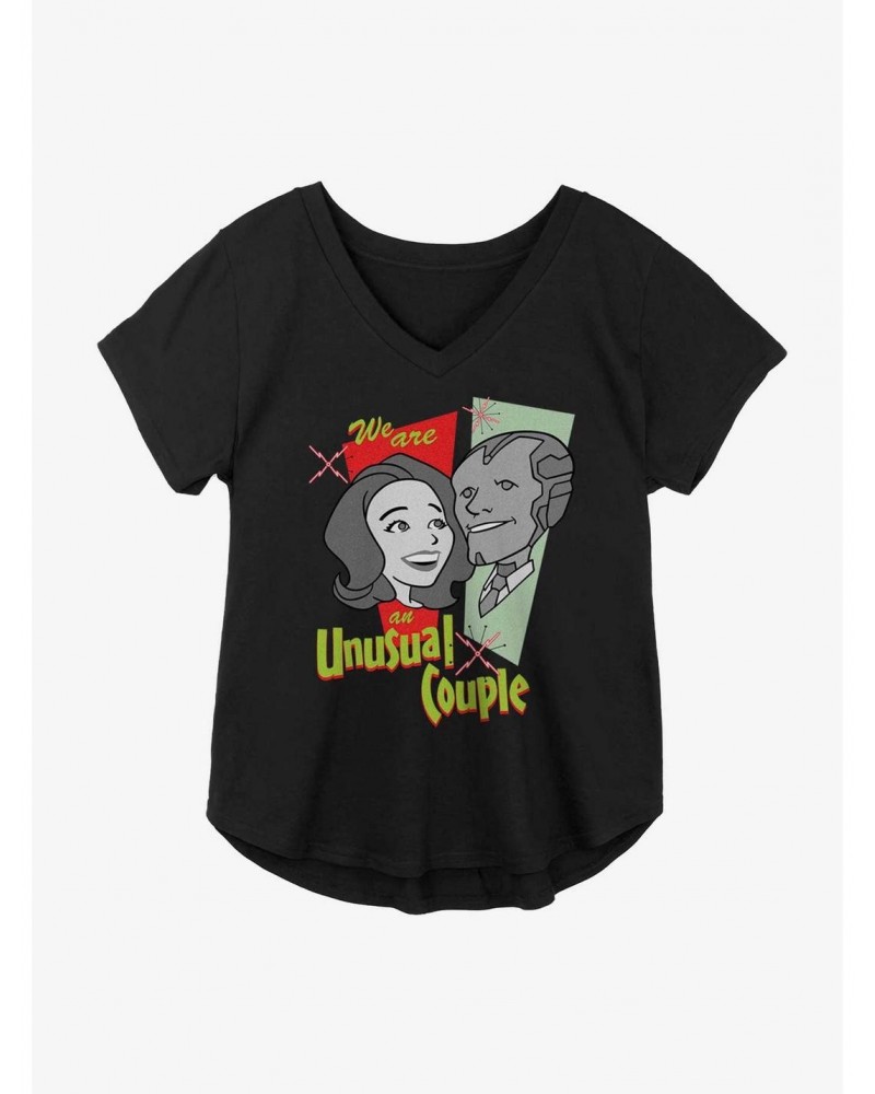 Flash Sale Marvel WandaVision Paired Couple Girls Plus Size T-Shirt $8.32 T-Shirts