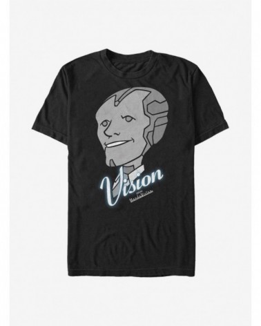 Special Marvel WandaVision Vision Grins T-Shirt $8.37 T-Shirts