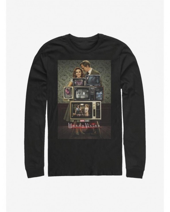 Value for Money Marvel WandaVision Poster Through The Years Long-Sleeve T-Shirt $10.26 T-Shirts