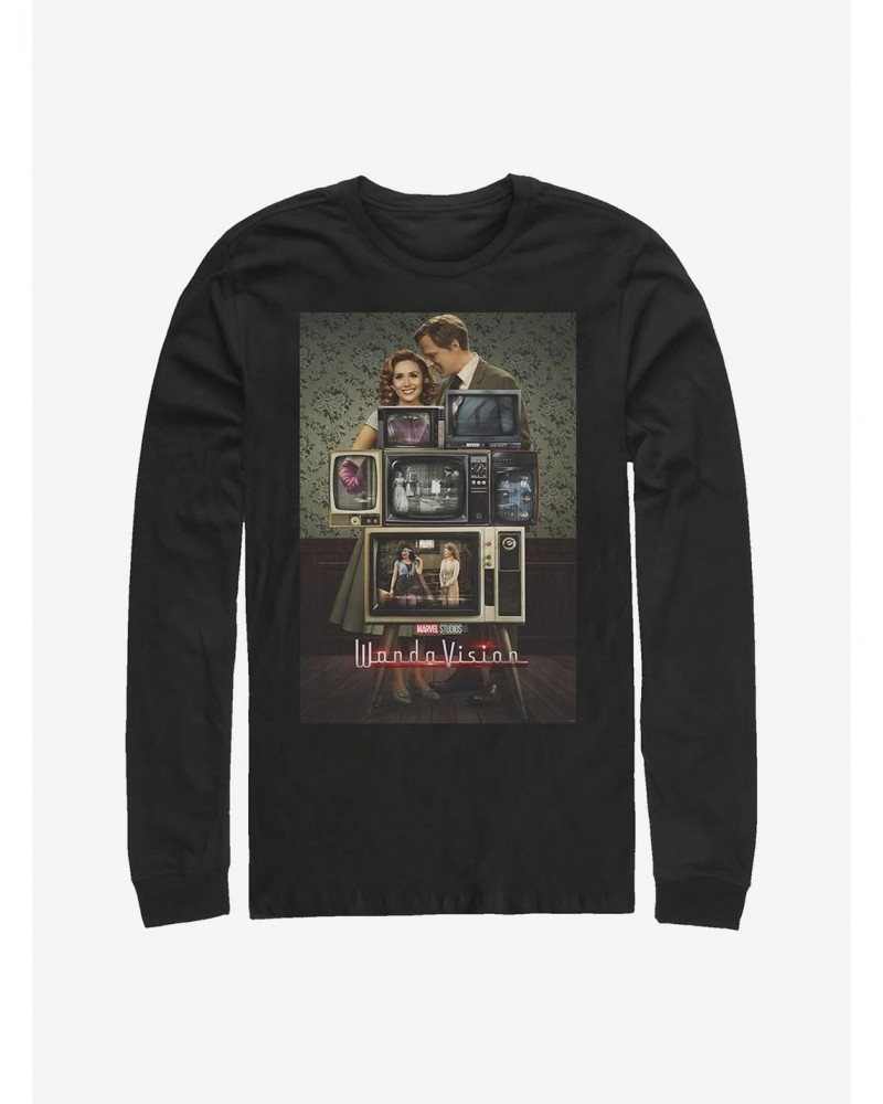 Value for Money Marvel WandaVision Poster Through The Years Long-Sleeve T-Shirt $10.26 T-Shirts