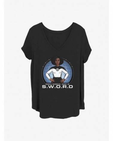 Bestselling Marvel WandaVision Monica Rambeau Girls T-Shirt Plus Size $10.64 T-Shirts