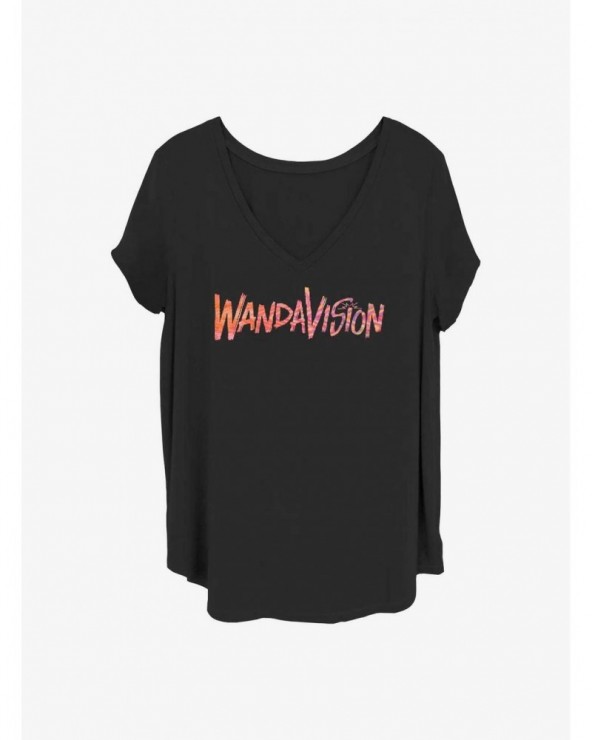 Crazy Deals Marvel WandaVision In The Middle Logo Girls T-Shirt Plus Size $10.87 T-Shirts