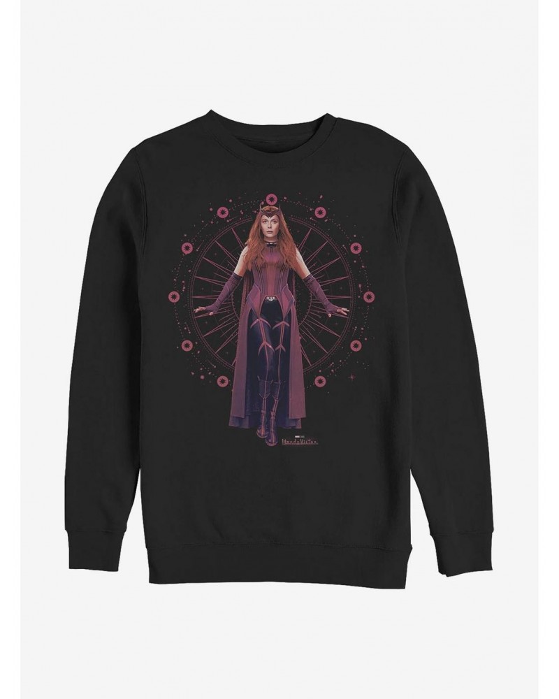 Exclusive Marvel WandaVision Scarlet Witch Crew Sweatshirt $11.51 Sweatshirts