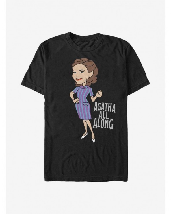 Unique Marvel WandaVision Agatha All Along T-Shirt $10.99 T-Shirts