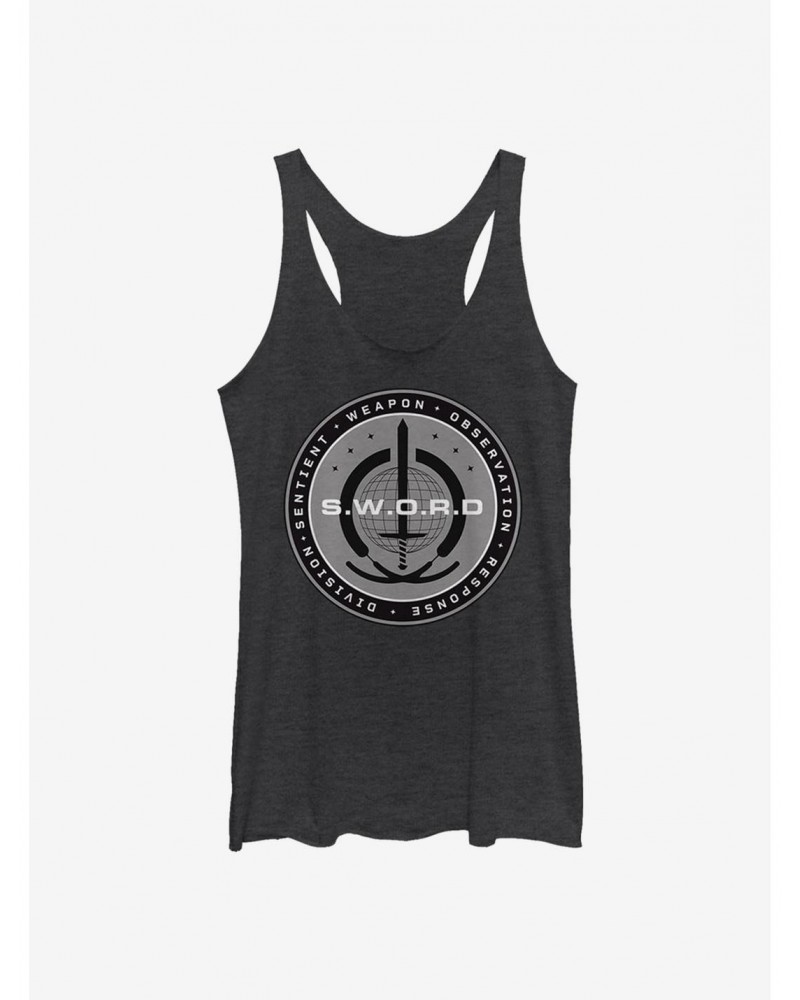 Absolute Discount Marvel WandaVision S.W.O.R.D Logo Girls Tank $8.08 Tanks