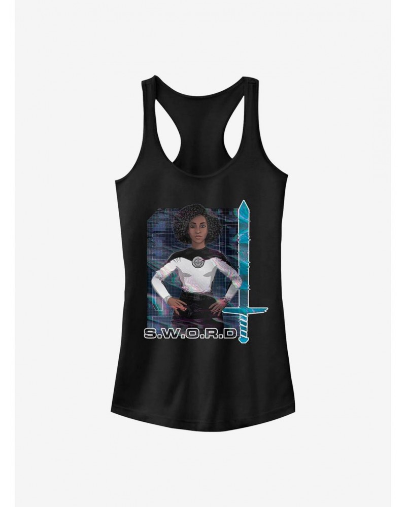 Clearance Marvel WandaVision Digital Agent Monica Girls Tank $5.98 Tanks