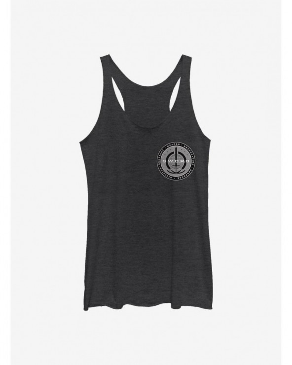 Hot Sale Marvel WandaVision S.W.O.R.D Logo Girls Tank $6.63 Tanks