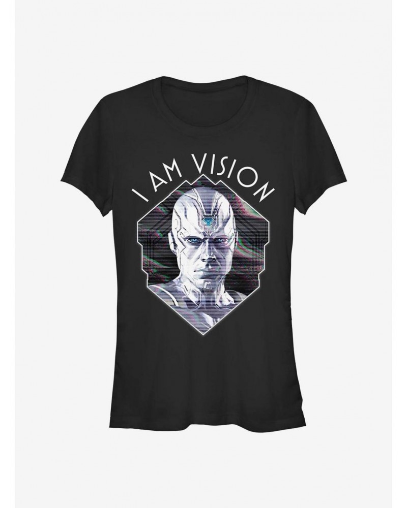 Low Price Marvel WandaVision I Am Vision Girls T-Shirt $12.45 T-Shirts